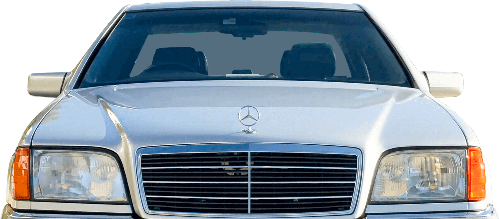 旧車のメルセデスベンツの画像